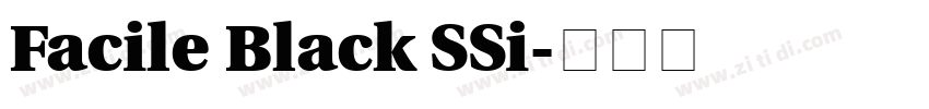 Facile Black SSi字体转换 Facile Black SSi字体转换